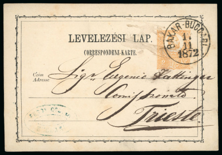 Stamp of Large Lots and Collections Hungary: 1871-1950ca, Group of 370+ postal stationery mint & used