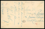 Stamp of Colombia » Airmails 1919, 2c carmine-rose, position 3, on postcard