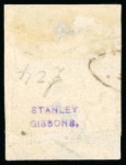 Stamp of Colombia » States - Antioquia 1868, 2 1/2c blue, position 23, used with handstamp