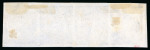 Stamp of Ecuador 1869-73, 1/2r ultramarine, two unused marginal strips of four and five