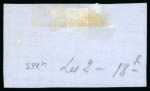 Stamp of Argentina » General issues 1862, 10c green, two singles with mainly very good