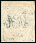 Stamp of Argentina » General issues 1864, First Printing imperforate, 15c blue, used