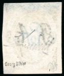 Stamp of Argentina » General issues 1864, First Printing imperforate, 15c blue, unused without gum