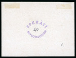 Stamp of Argentina » Buenos Aires 1858, 1p (":In") light brown, and two Sperati die proofs