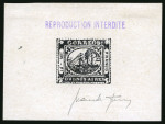 Stamp of Argentina » Buenos Aires 1858, 1p (":In") light brown, and two Sperati die proofs