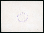 Stamp of Argentina » Buenos Aires 1858, 1p (":In") light brown, and two Sperati die proofs