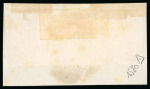 Stamp of Argentina » Buenos Aires 1858, 4r ("Cuato") brown, a choice pair though slightly