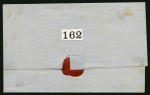 Stamp of Argentina » Corrientes 1856, 1r blue, a well margined pair cancelled and two singles on cover
