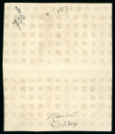 Stamp of France » Type Cérès de 1849-1850 1849, Cérès non dentelé 10 centimes bistre-brun,