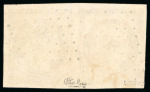 Stamp of France » Type Cérès de 1849-1850 1849, Cérès non dentelé 10 centimes bistre-jaune,