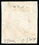 Stamp of France » Type Cérès de 1849-1850 1849, Cérès non dentelé 10 centimes bistre-jaune,