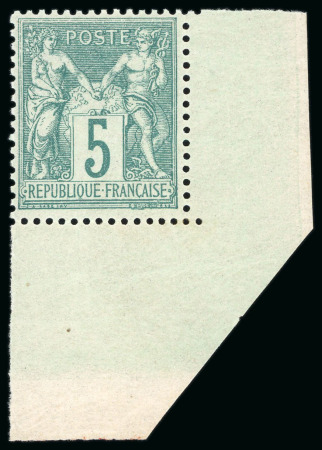 Stamp of France » Type Sage 1876-1900 1876, Type Sage 5 centimes vert, Y&T n°64 *, exemplaire
