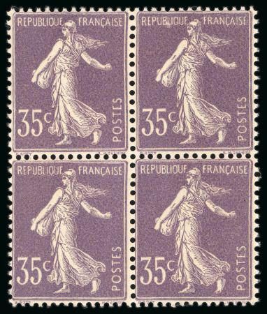 Stamp of France » Émissions à partir de 1900 1906, Semeuse camée 35 centimes violet clair, chiffres