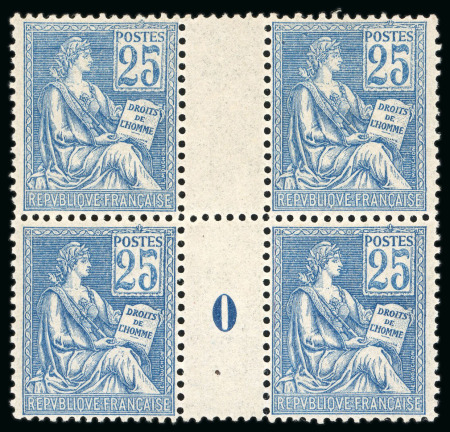 Stamp of France » Émissions à partir de 1900 1900, Type Mouchon 25 centimes bleu, Y&T n°114 **