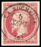 Stamp of France » Empire 1853-1862 1853, Empire non dentelé 1 franc, Y&T n°18 faux de