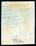 Stamp of France » Empire 1853-1862 1854, Empire non dentelé 20 centimes bleu, Y&T n°14A,