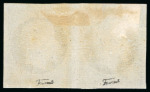 Stamp of France » Empire 1853-1862 1854, Empire non dentelé 20 centimes bleu, Y&T n°14A,