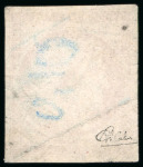Stamp of France » Type Cérès de 1849-1850 1849, Cérès non dentelé 1 franc vermillon vif, Y&T