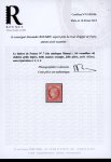 Stamp of France » Type Cérès de 1849-1850 1849, Cérès non dentelé 1 franc vermillon vif, Y&T