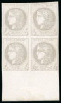 Stamp of France » Emission de Bordeaux 1870 1870, Émission de Bordeaux 4 centimes gris, Y&T n°41B