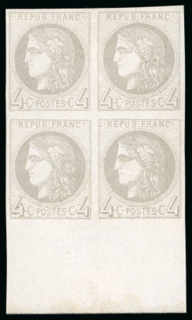 Stamp of France » Emission de Bordeaux 1870 1870, Émission de Bordeaux 4 centimes gris, Y&T n°41B