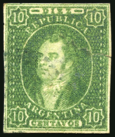 Stamp of Argentina » General issues 1863-67, "Rivadavias" group of six items