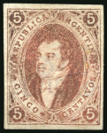 Stamp of Argentina » General issues 1863-67, "Rivadavias" group of six items
