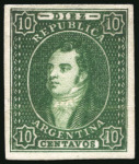 Stamp of Argentina » General issues 1863-67, "Rivadavias" group of six items