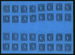 Stamp of Argentina » Corrientes 1871, (3c) dark blue, complete sheet unused
