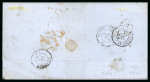 Stamp of Great Britain » 1847-54 Embossed 1847-54, 10d Embossed with close to good margins, tied to 1854 (Dec 8) wrapper from London to France
