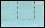 Stamp of Ascension 1922-33, Small group incl. 1924-33 3s with "cleft rock" variety in mint h.r. lower left corner pair