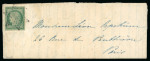 Stamp of France » Type Cérès de 1849-1850 1850, Cérès non dentelé 15 centime vert, Y&T n°2