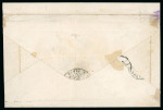 Stamp of France » Empire 1853-1862 1853, Empire non dentelé 1 franc carmin, Y&T n°18