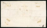 Stamp of Great Britain 1873-80 1s green pl.9 wing marginal pair on 1874 (Aug 1) entire from Manchester to Venezuela