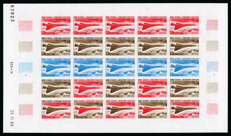 Stamp of Colonies françaises » TAAF 1969, 85 francs Premier vol du Concorde, Y&T PA 19,