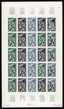 Stamp of Colonies françaises » TAAF 1969, 10 francs Damier du Cap et 12 francs Phylica