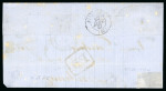Stamp of Brazil 1854-61, 280r red, an appealing pair of items including rare vertical strip of three