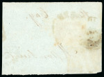 Stamp of Brazil 1854-61, 430r yellow, an appealing trio including two singles used8mint and two on piece