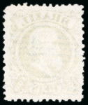 Stamp of Brazil 1881, "Small Heads", including the 50r with o.g., the 100r without gum