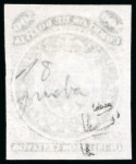 Stamp of Bolivia 1868-69, 500c black, eleven stars, imperforate plate