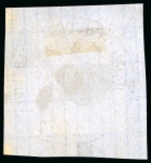 Stamp of Bolivia 1869, 500c black, eleven stars, on piece