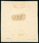 Stamp of Uruguay 1864, 6c red bull's blood, 6c red-brick and 10c ochre in unused blocks of four