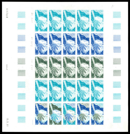 Stamp of Colonies françaises » TAAF 1981, 3 francs 85 Satellite Arcad III au-dessus de