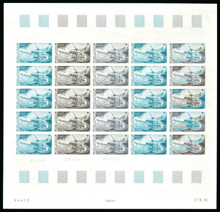 Stamp of Colonies françaises » TAAF 1981, 55 centimes L'Hélicoptère Alouette II, Y&T