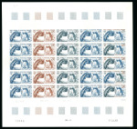 Stamp of Colonies françaises » TAAF 1984, 70 centimes Gorfou sauteur et 60 centimes Phoque