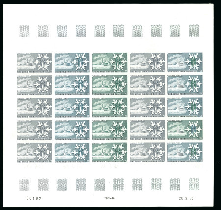 Stamp of Colonies françaises » TAAF 1984, 1 franc 70 Glaciologie, station, forage de la