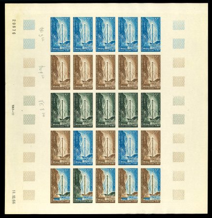 Stamp of Colonies françaises » TAAF 1966, 25 francs Communications, Terre Adélie, Le pylône