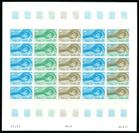 Stamp of Colonies françaises » TAAF 1977, 90 centimes Albatros fuligineux à dos clair,