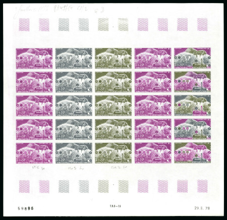 Stamp of Colonies françaises » TAAF 1978, 70 centimes et 1 franc 90 Laboratoire de géophysique,