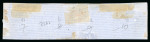 Stamp of Peru 1858, 1d blue, a large margined horizontal strip of four used